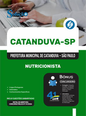 Apostila Prefeitura de Catanduva - SP em PDF 2026 - Nutricionista - Imagem 1