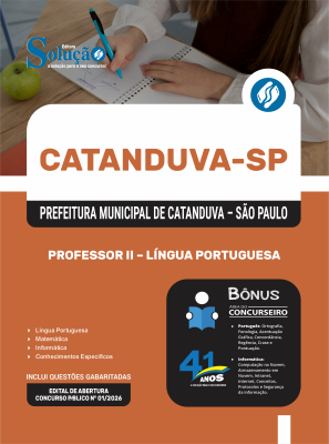 Apostila Prefeitura de Catanduva - SP 2026 - Professor II - Língua Portuguesa - Imagem 2