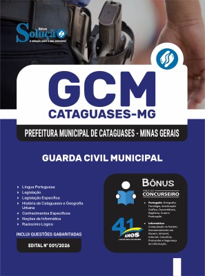 Apostila Prefeitura Municipal de Cataguases-MG 2026 - Guarda Civil Municipal - Imagem 3