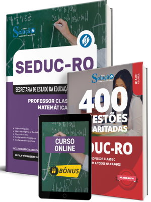 Combo SEDUC-RO 2026 - Professor Classe C - Matemática - Imagem 1
