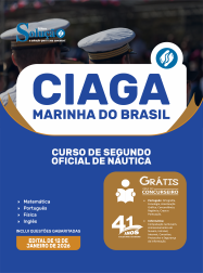 Apostila CIAGA-RJ 2026 em PDF - Segundo Oficial de Náutica (Curso)