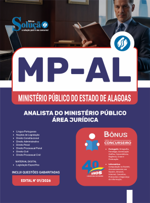 Apostila MP-AL 2026 - Analista do Ministério Público - Área Jurídica - Imagem 3