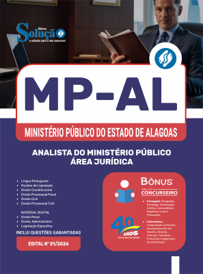 Apostila MP-AL em PDF 2026 - Analista do Ministério Público - Área Jurídica - Imagem 1