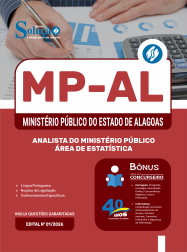 Apostila MP-AL em PDF 2026 - Analista do Ministério Público - Área de Estatística