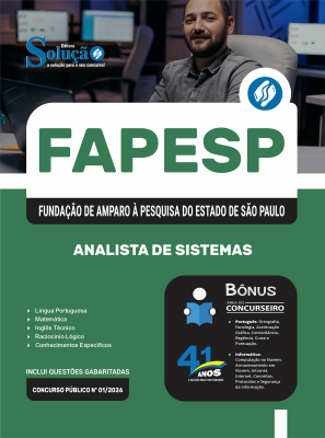 Apostila FAPESP 2026 - Analista de Sistemas - Imagem 3