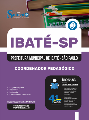 Apostila Prefeitura de Ibaté - SP em PDF 2026 - Coordenador Pedagógico - Imagem 1