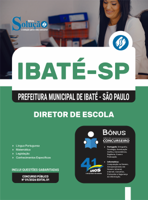 Apostila Prefeitura de Ibaté - SP em PDF 2026 - Diretor de Escola - Imagem 1