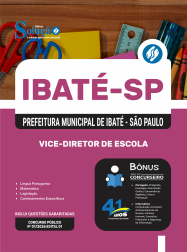 Apostila Prefeitura de Ibaté - SP em PDF 2026 - Vice-Diretor de Escola