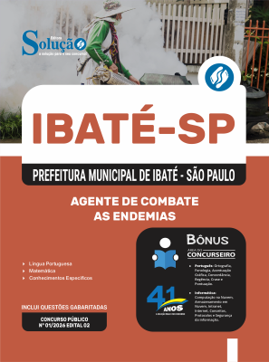 Apostila Prefeitura de Ibaté - SP em PDF 2026 - Agente de Combate às Endemias - Imagem 1