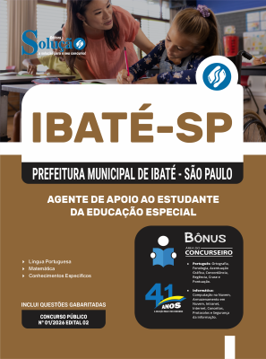 Apostila Prefeitura de Ibaté - SP 2026 - Agente de Apoio ao Estudante da Educação Especial - Imagem 3