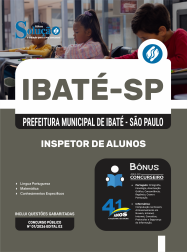Apostila Prefeitura de Ibaté - SP em PDF 2026 - Inspetor de Alunos