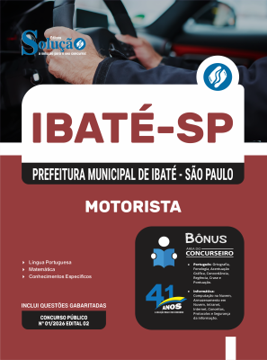 Apostila Prefeitura de Ibaté - SP em PDF 2026 - Motorista - Imagem 1