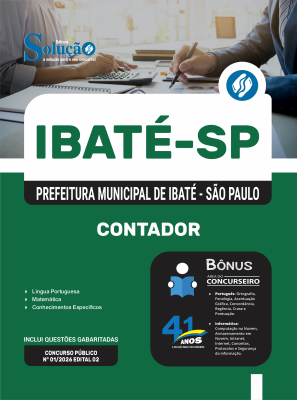 Apostila Prefeitura de Ibaté - SP 2026 - Contador - Imagem 3