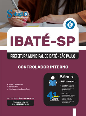 Apostila Prefeitura de Ibaté - SP em PDF 2026 - Controlador Interno - Imagem 1