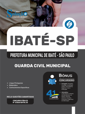 Apostila Prefeitura de Ibaté - SP 2026 - Guarda Civil Municipal - Imagem 3