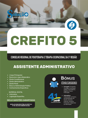 Apostila CREFITO-5ª-Região 2026 - Assistente Administrativo - Imagem 3