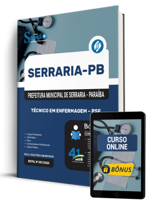 Apostila Prefeitura de Serraria-PB 2026 - Técnico em Enfermagem - PSF - Imagem 1
