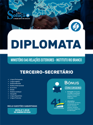 Apostila Instituto Rio Branco 2026 em PDF - Diplomata - Terceiro-Secretário - Imagem 1