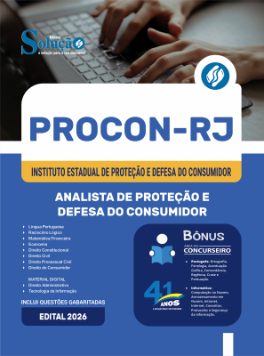 Apostila PROCON-RJ 2026 - Analista de Proteção e Defesa do Consumidor - Imagem 3