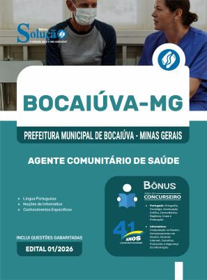 Apostila Prefeitura de Bocaiúva-MG 2026 - Agente Comunitário de Saúde - Imagem 3