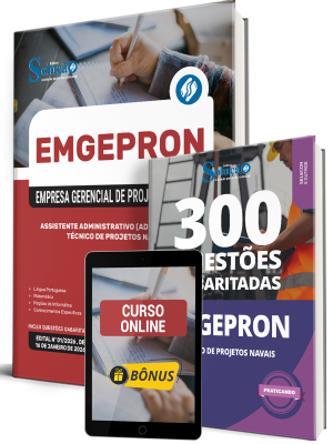 Combo EMGEPRON 2026 - Técnico de Projetos Navais - Assistente Administrativo (Administração)