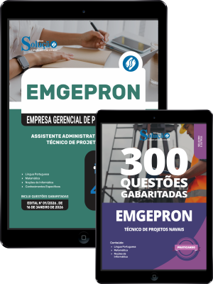 Combo EMGEPRON 2026 - Técnico de Projetos Navais - Assistente Administrativo (Licitações)
