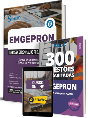 Combo EMGEPRON 2026 - Técnico de Projetos Navais - Técnico de Contabilidade