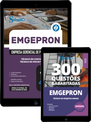 Combo EMGEPRON 2026 - Técnico de Projetos Navais - Técnico de Contabilidade