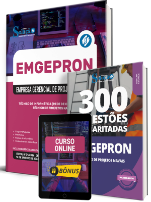 Combo EMGEPRON 2026 - Técnico de Projetos Navais - Técnico de Informática - Imagem 1