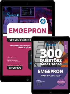 Combo EMGEPRON 2026 - Técnico de Projetos Navais - Técnico de Informática - Imagem 1