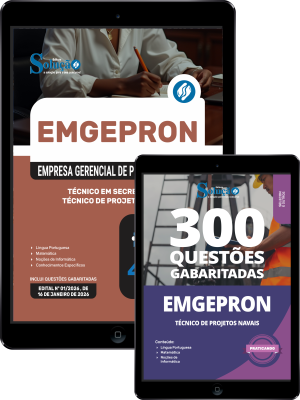 Combo EMGEPRON 2026 - Técnico de Projetos Navais - Técnico em Secretariado - Imagem 1