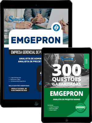 Combo EMGEPRON 2026 - Analista de Projetos Navais - Analista de Administração - Imagem 1
