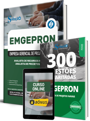 Combo EMGEPRON 2026 - Analista de Projetos Navais - Analista de Recursos Humanos - Imagem 1