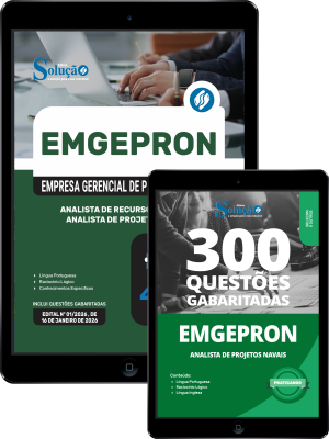 Combo EMGEPRON 2026 - Analista de Projetos Navais - Analista de Recursos Humanos - Imagem 1