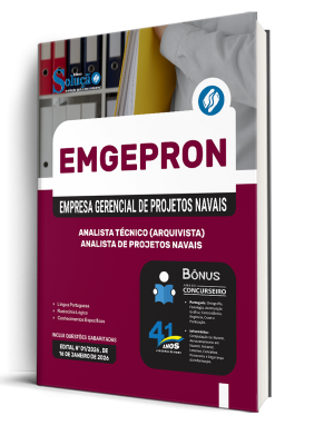 Combo EMGEPRON 2026 - Analista de Projetos Navais - Analista Técnico (Arquivista) - Imagem 2