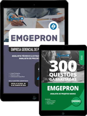 Combo EMGEPRON 2026 - Analista de Projetos Navais - Analista Técnico (Licitações e Contratos) - Imagem 1