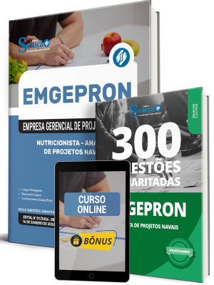 Combo EMGEPRON 2026 - Analista de Projetos Navais - Nutricionista - Imagem 1
