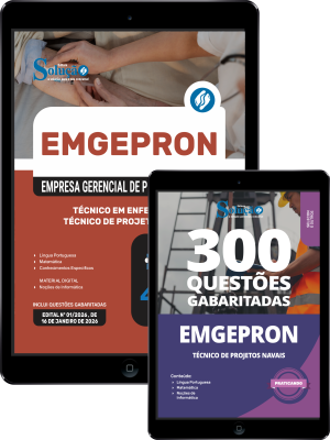 Combo EMGEPRON 2026 - Técnico de Projetos Navais - Técnico em Enfermagem - Imagem 1