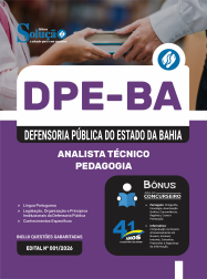 Apostila DPE-BA 2026 em PDF - Analista Técnico - Pedagogia