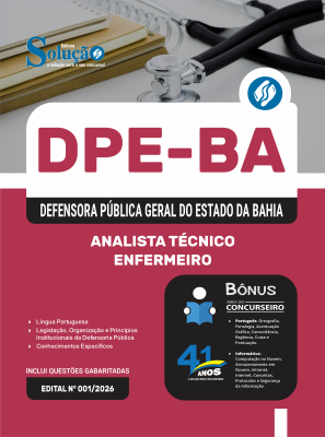 Apostila DPE-BA 2026 - Analista Técnico - Enfermeiro - Imagem 3