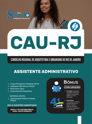 Apostila CAU-RJ 2026 - Assistente Administrativo - Imagem 3
