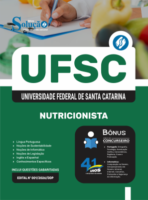 Apostila UFSC em PDF 2026 - Nutricionista - Imagem 1