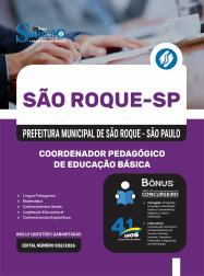 Apostila Prefeitura de São Roque - SP em PDF 2026 - Coordenador Pedagógico de Educação Básica