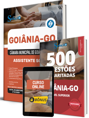 Combo Câmara de Goiânia - GO 2026 - Assistente Social - Imagem 1