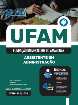 Apostila UFAM em PDF 2026 - Técnico-Administrativo em Educação - Assistente em Administração - Imagem 1