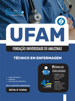 Apostila UFAM  em PDF 2026 - Técnico em Enfermagem - Imagem 1