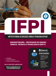 Apostila IFPI em PDF 2026 - Professor do Ensino Básico, Técnico e Tecnológico (EBTT) - Administração