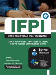Apostila IFPI em PDF 2026 - Professor do Ensino Básico, Técnico e Tecnológico (EBTT) - Língua Portuguesa