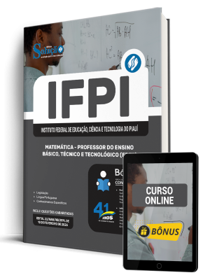 Apostila IFPI 2026 - Professor do Ensino Básico, Técnico e Tecnológico (EBTT) - Matemática - Imagem 1