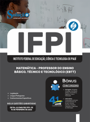 Apostila IFPI em PDF 2026 - Professor do Ensino Básico, Técnico e Tecnológico (EBTT) - Matemática